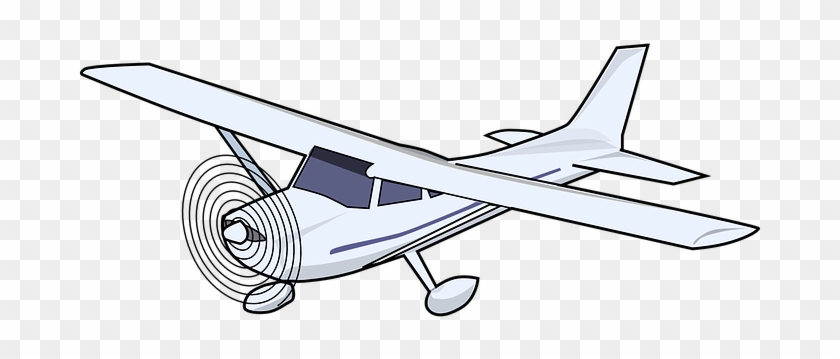 Airplane Plane Aircraft Vehicle Transporta - Cessna Airplane Clipart #519960