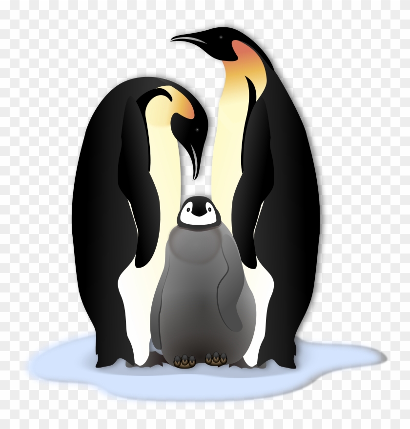 Similar Clip Art - Penguin Family Throw Blanket #520050