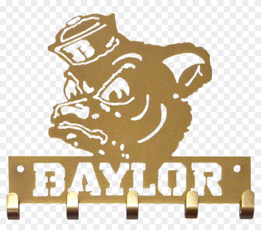 Baylor Sailor Bear Gold Key Ring - Baylor University #520275