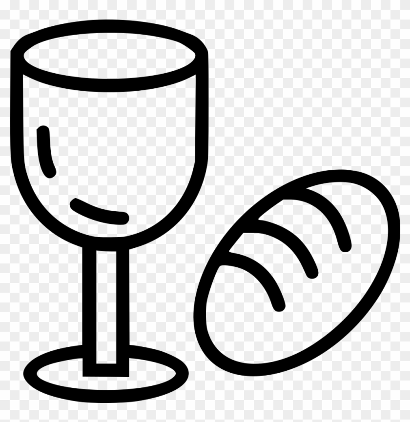 Wine And Bread Comments - Bread And Wine Icon #520494