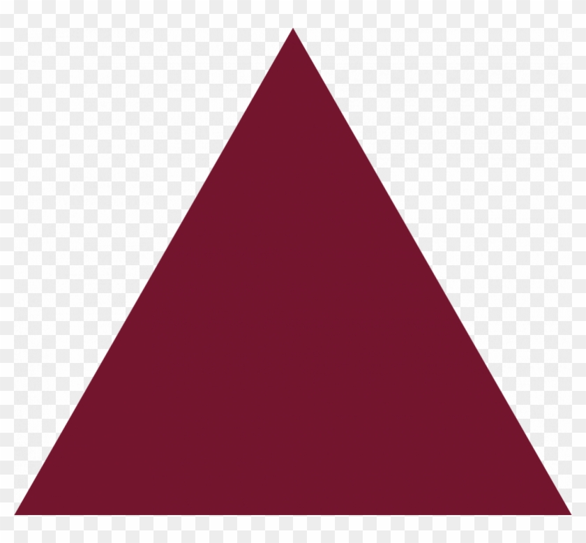 Burgundy Triangle Shape Clipart - Triangle #520506