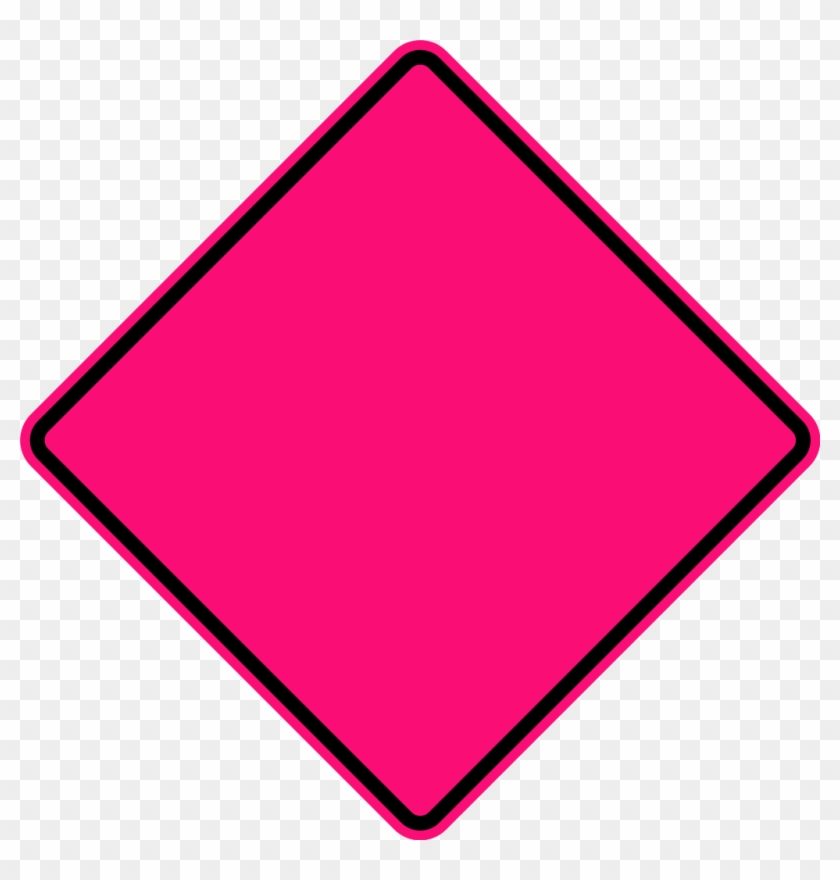 240 × 240 Pixels - Pink Construction Sign #520531