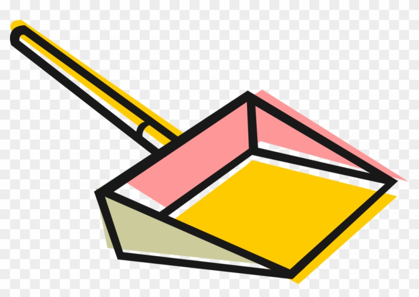 Vector Illustration Of Dustpan Cleaning Utensil For - Dustpan Clipart #520654