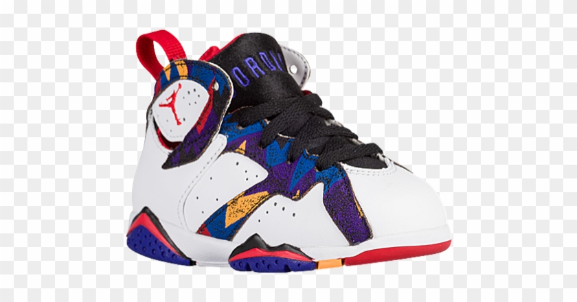 Kids' White University Red Black Bright Concord Jordan - Jordan Retro 7 Baby #520659