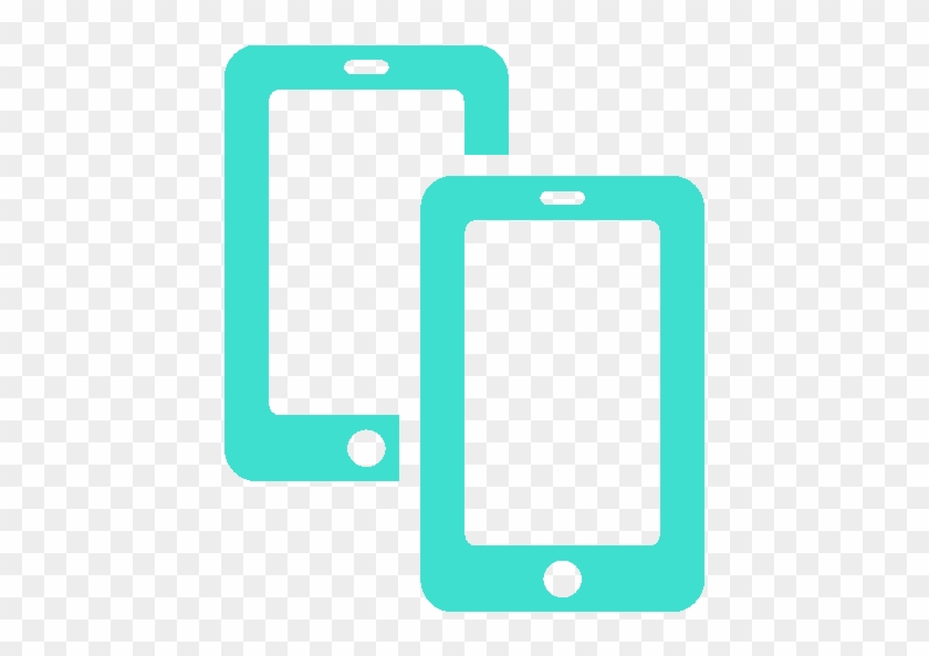 Free Turquoise Two Smatphones Icon - Free Turquoise Two Smatphones Icon #520789