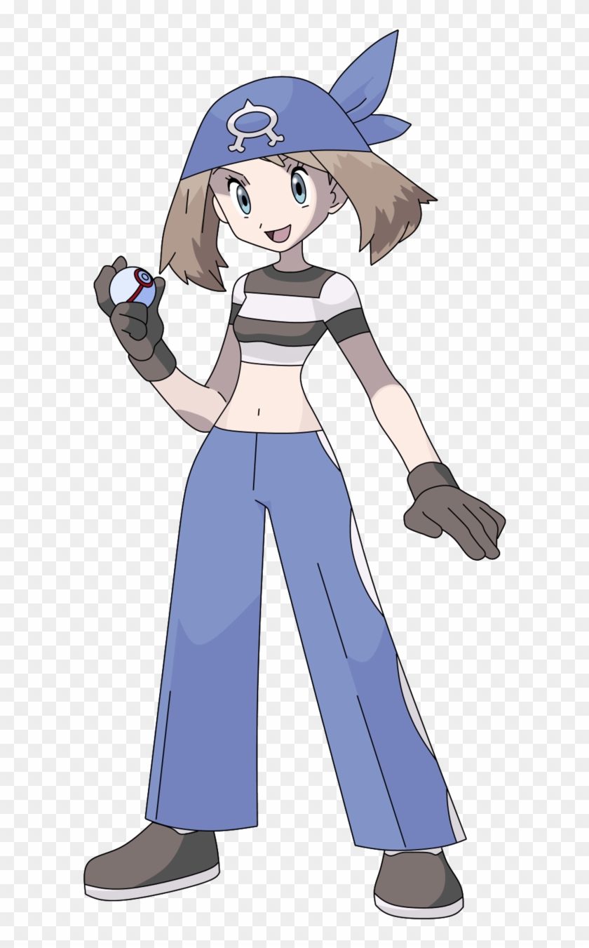 May Team Aqua Outfit By Morki95 - Pokemon May Team Aqua - Free Transparent  PNG Clipart Images Download