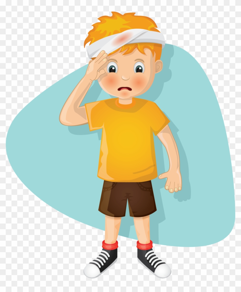 Cartoon Boy With Chicken Pox - Free Transparent PNG Clipart Images Download