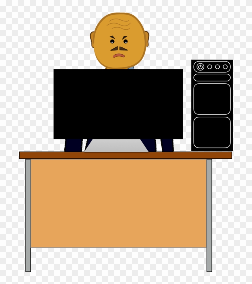 Pc Guy3531 With His Pc By Macguy3135 - Cartoon #520998