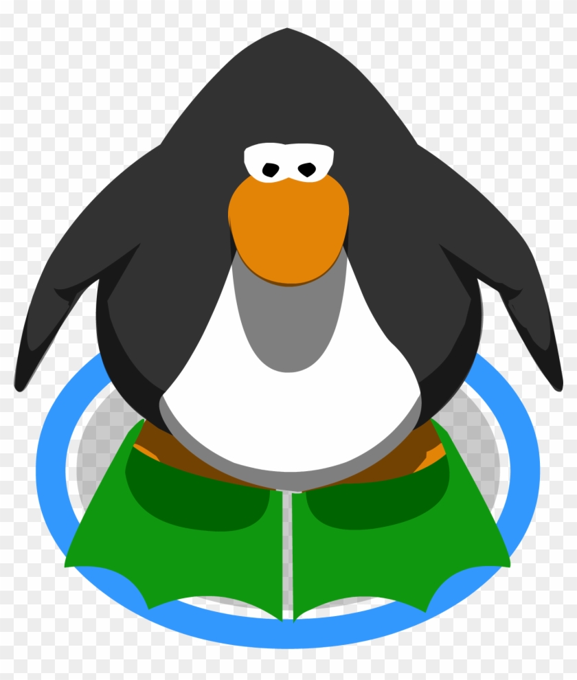 Green Flippers Ig - Club Penguin Penguin In Game #521260