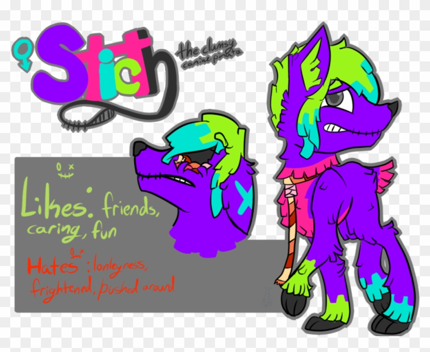 Stitch The Pinata By Crownedcorvid - Cartoon #521300