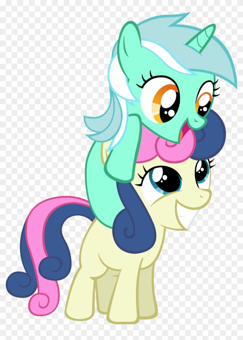 Filly Lyra And Bon-bon Vector By Artpwny - Lyra And Bon Bon Png #521415