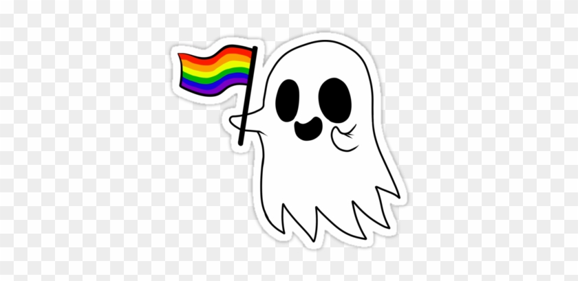 Gay Pride Flag Version Of The Ghosts With Sexuality - Gay Ghost #521523