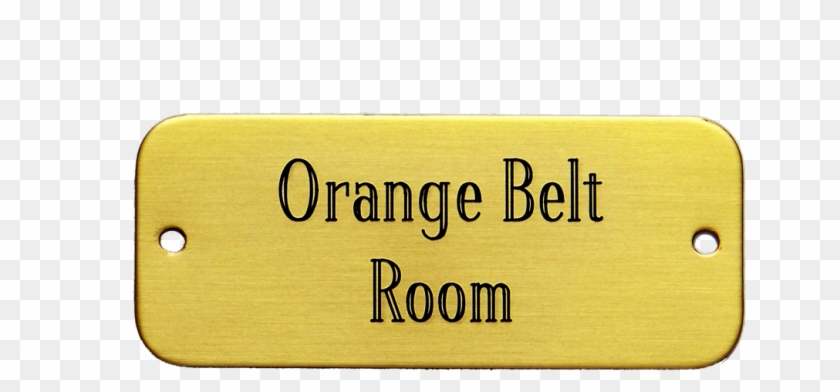 Rectangular Screw-on Door/name Plate Sc 1 St Us Brass - Transparent Name Plate #521586