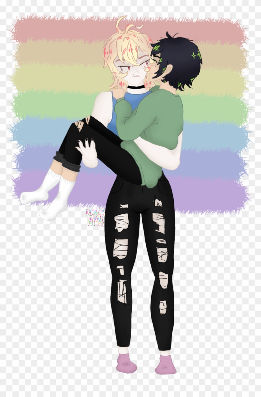 Local Thicc ™ Vampy Boy Cradles His Smol Bf Gay Pride - Gay Pride #521604