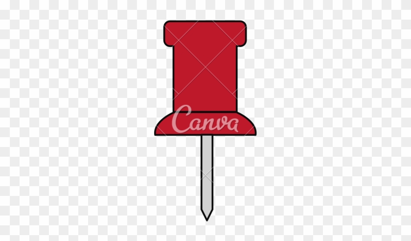 School Push Pin Thumbtack Icon - Drawing Pin #521684