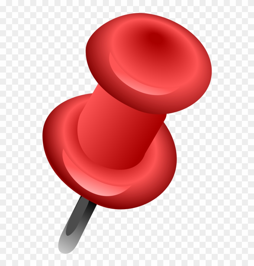 Free Red Push Pin Clip Art - Free Red Push Pin Clip Art #521693