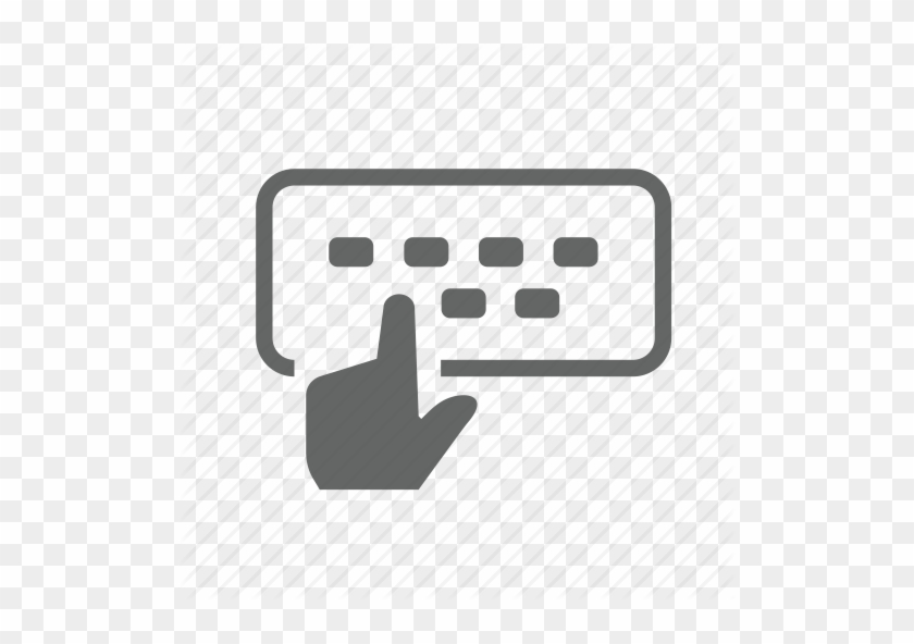 Hands With Keyboard - Typing Keyboard Icon Png #521831