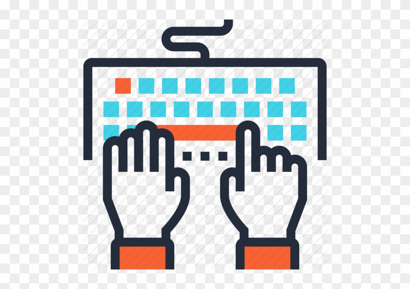 Office, Officer, Typing, Work, Work Hours, Worker, - Hands On Keyboard Icon #521850