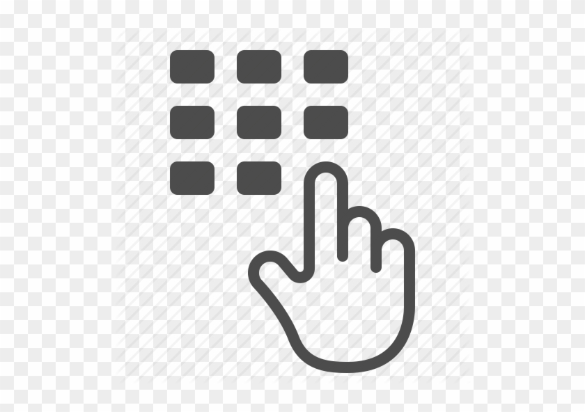 Keypad Icon - Smartphone App Icon Png #521857