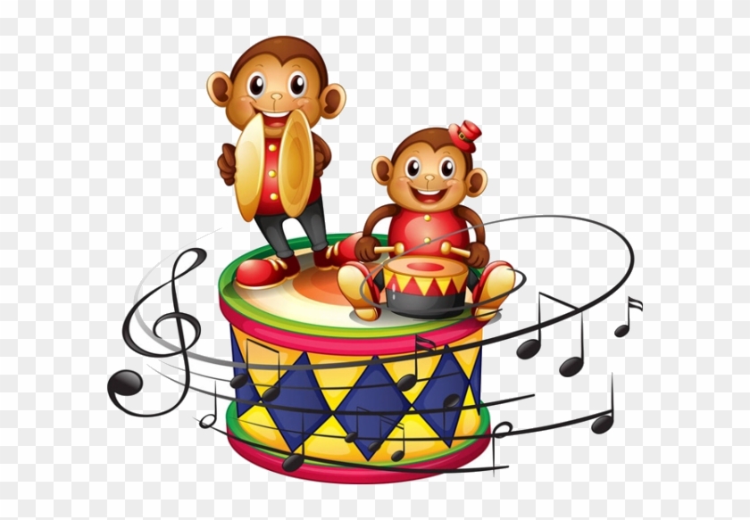 Monkey Royalty-free Drums Clip Art - Monkey Royalty-free Drums Clip Art #521953