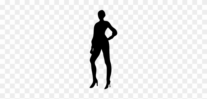 Slender Female Silhouette - Human Silhouette Transparent Background #522060