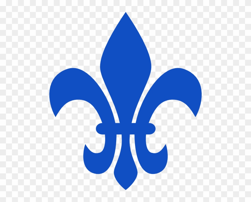 Saints Blue Clip Art At Clker - Cub Scout Fleur De Lis #522161