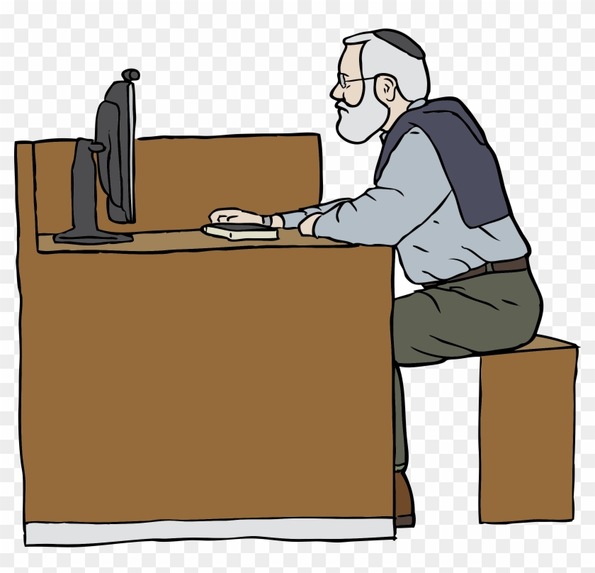Clipart - Old Man Working Clipart #522196