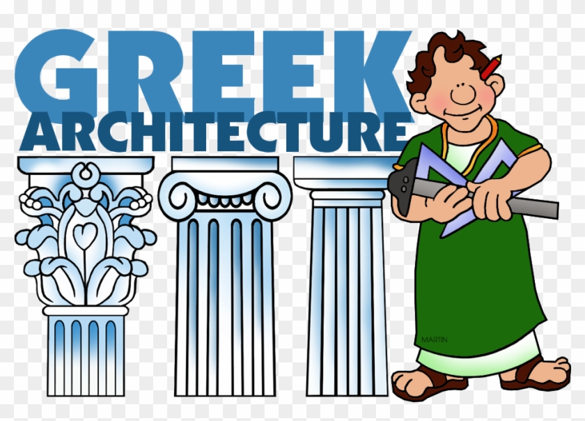 Architecture Clip Art By Phillip Martin, Greek Architecture - Greek Clip Art Phillip Martin #522269