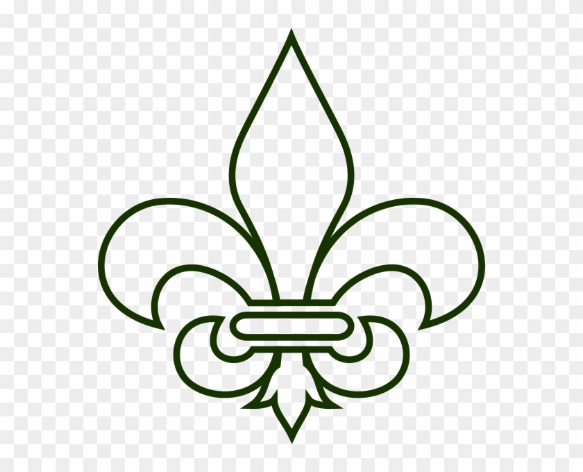 Dark Green Fleur De Lis Clip Art - Fleur De Lis Louisville #522267