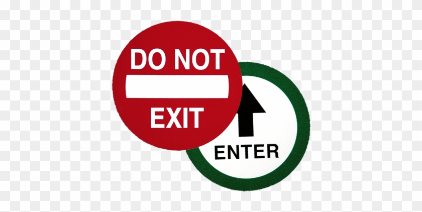 Do Not Exit / Enter Decal - Do Not Exit Sign #522334