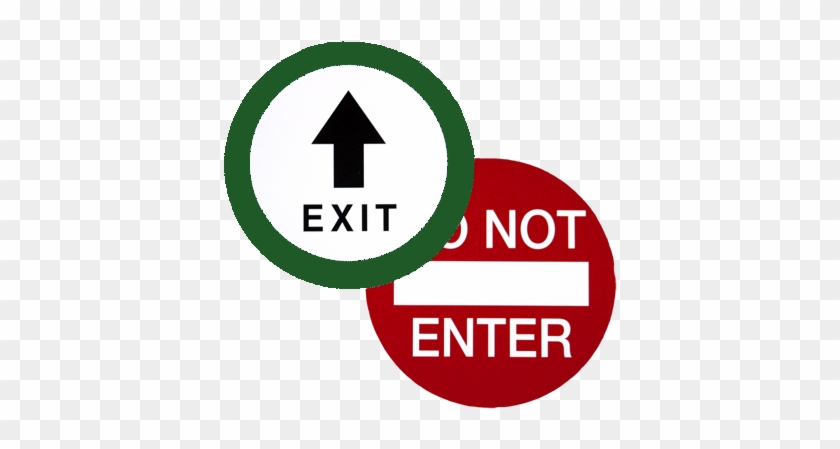 Exit / Do Not Enter Decal - Traffic Signs Do Not Enter #522340