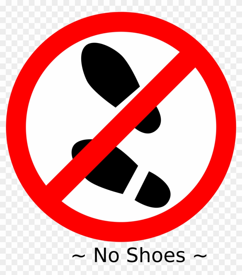 Please Remove Your Shoes Sign