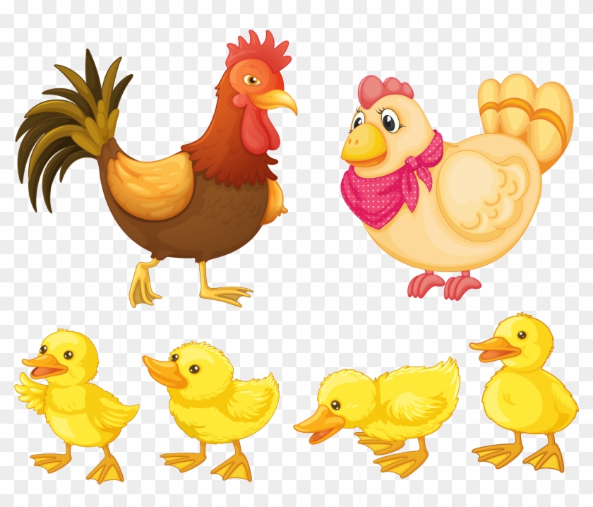 Chicken Rooster Clip Art - Chicken Rooster Clip Art #523142