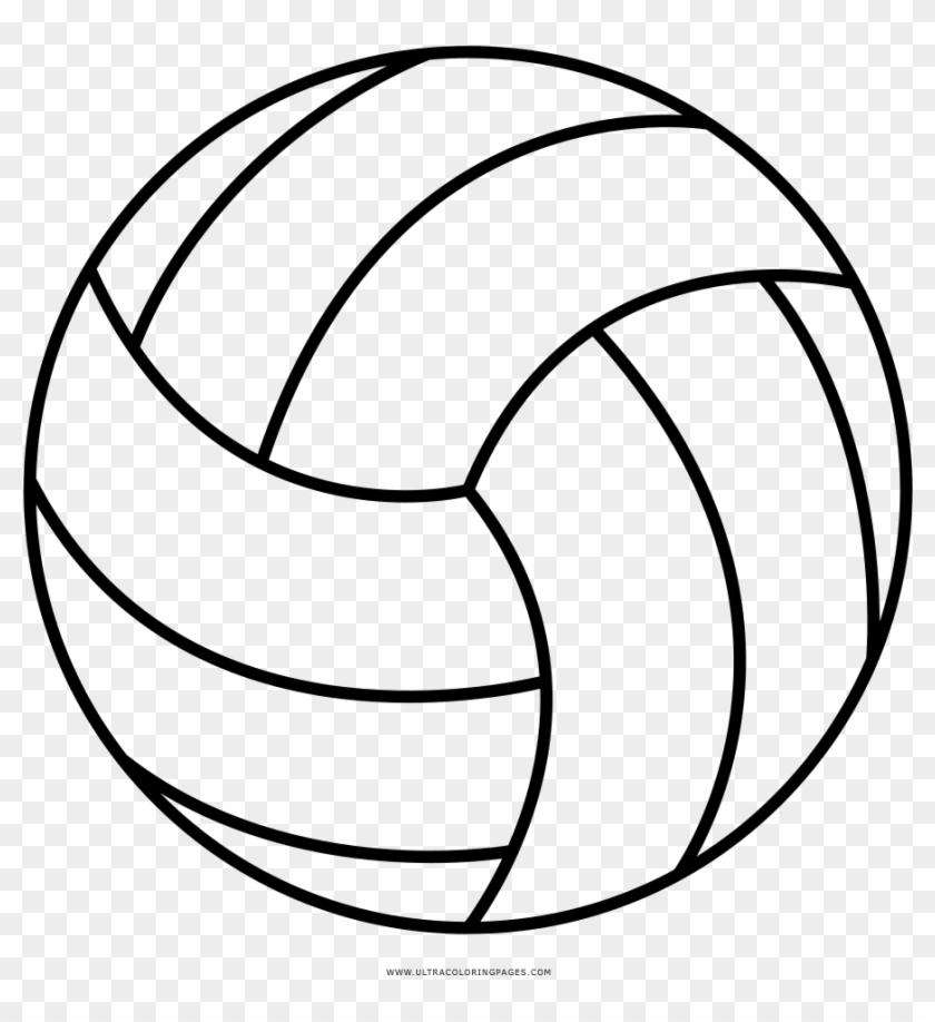 Volleyball Coloring Page - Volleyball Clipart #522777