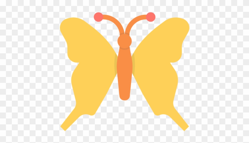 Butterfly, Spring, Insect, Monarch, Serenity, Moth, - Butterfly Flat Design Png #522857