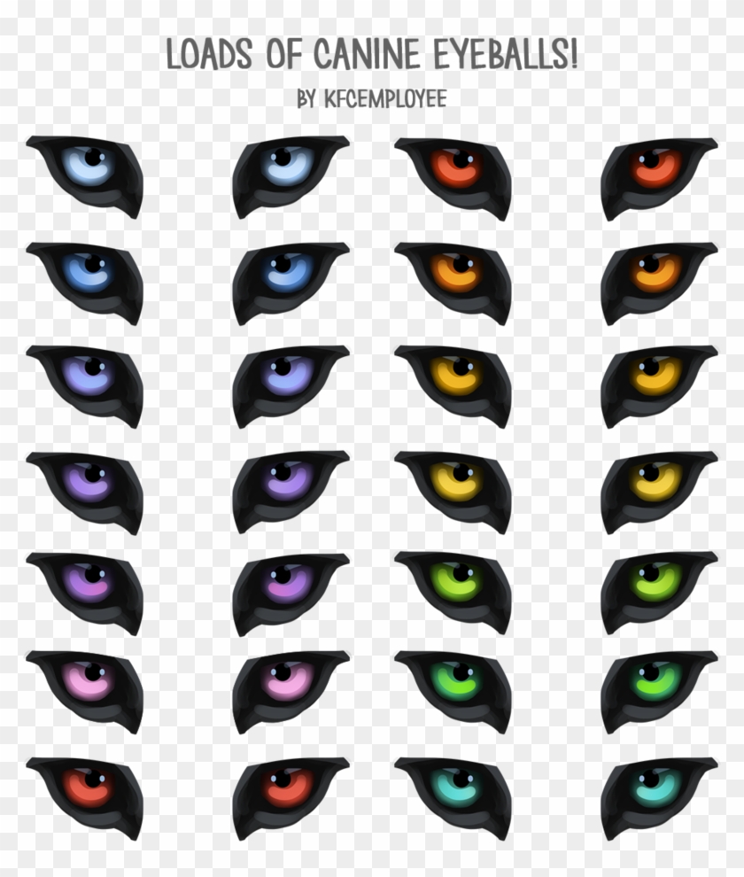 Free Canine Or Wolf Eyes Png And Psd By Chickenbusiness - Wolf Eye Clip Art #522906
