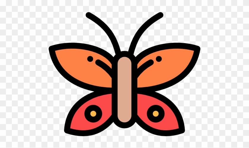 Butterfly Free Icon - Brush-footed Butterfly #522913