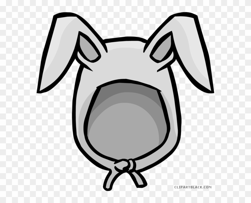 Bunny Ears Animal Free Black White Clipart Images Clipartblack - Bunny Ears Clip Art #522959