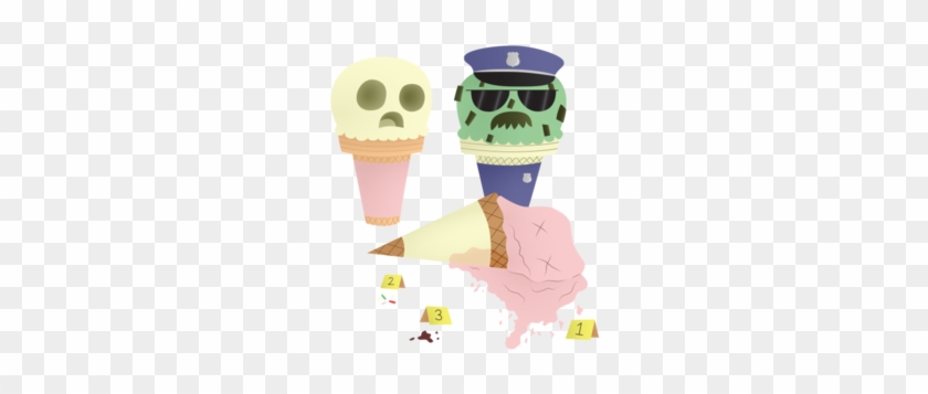 Ice Cream Crime Scene - Ice Cream Cone #522981