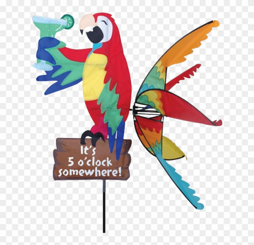 "it's 5 O'clock Somewhere" Island Parrot Spinner - It's 5 O Clock Somewhere Parrot #523040