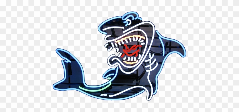 Shark Neon Sign Nostalgia Neon Signs Shark Neon Sign - Advertising #523074