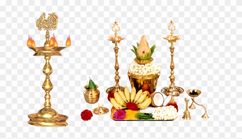 Lamp Clipart Pooja - Puja Samagri Image Png #523426