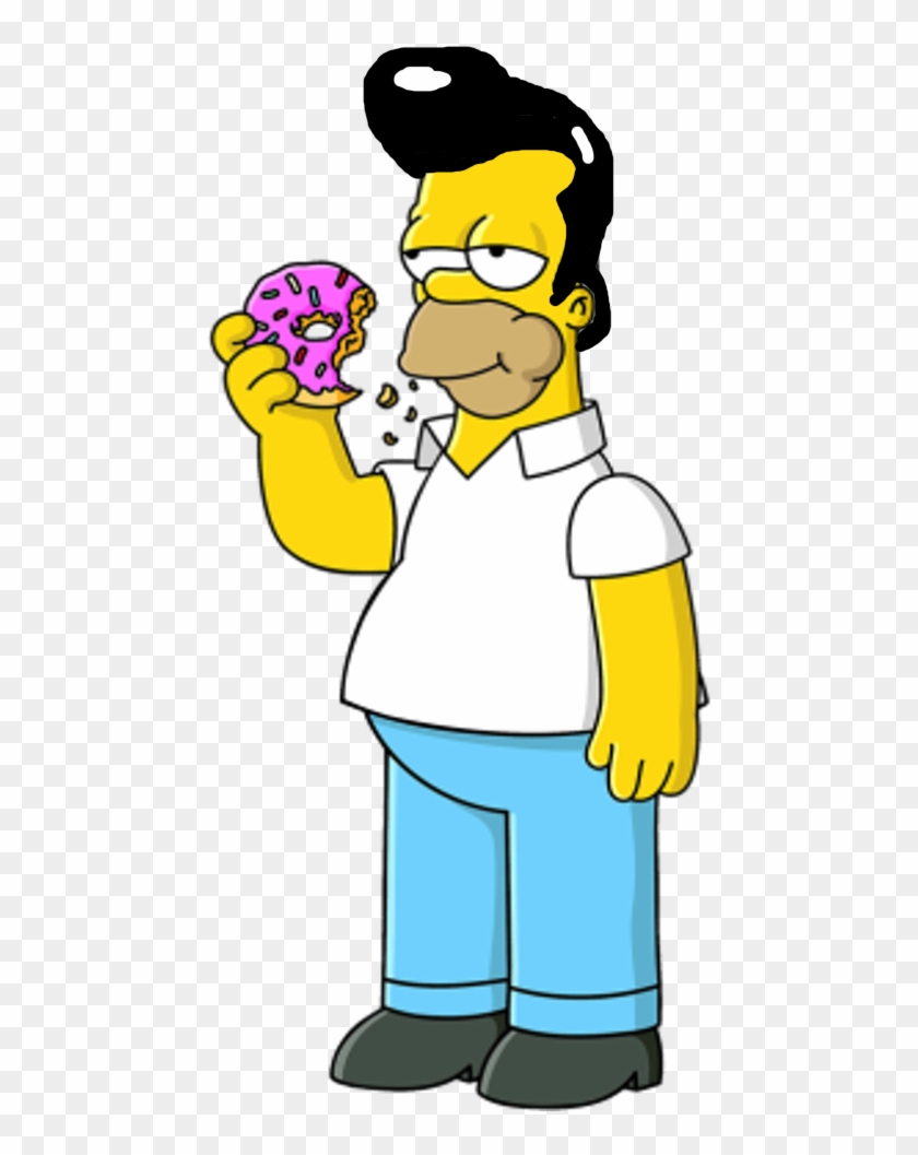 Homer Simpson With Elvis Presley's Hair By Darthraner83 - Homer Simpson #523502
