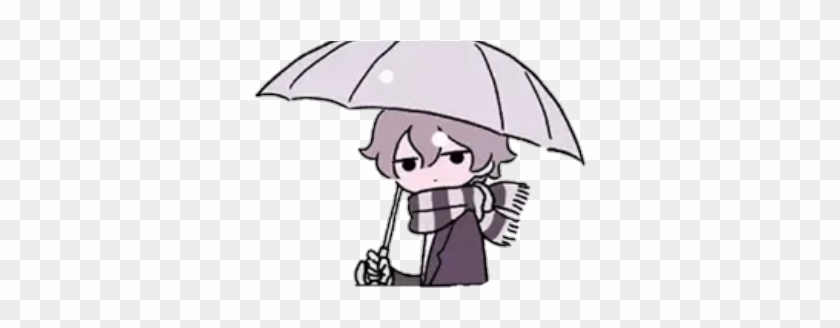 Animeboy Anime Boy Snow Unbrella Cute Derp - Fushigi Neko No Kyuu Chan #523671