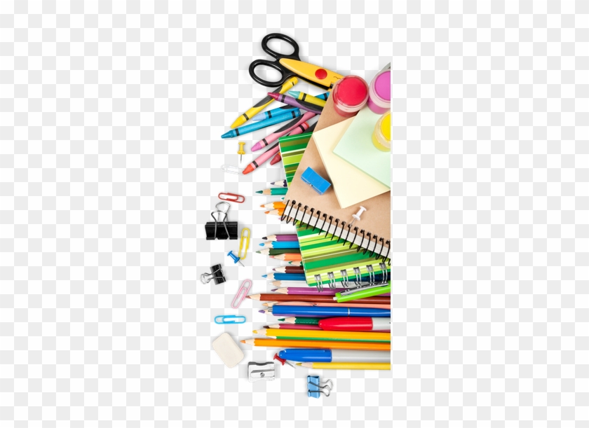 Assorted School Supplies Isolated - School #523891