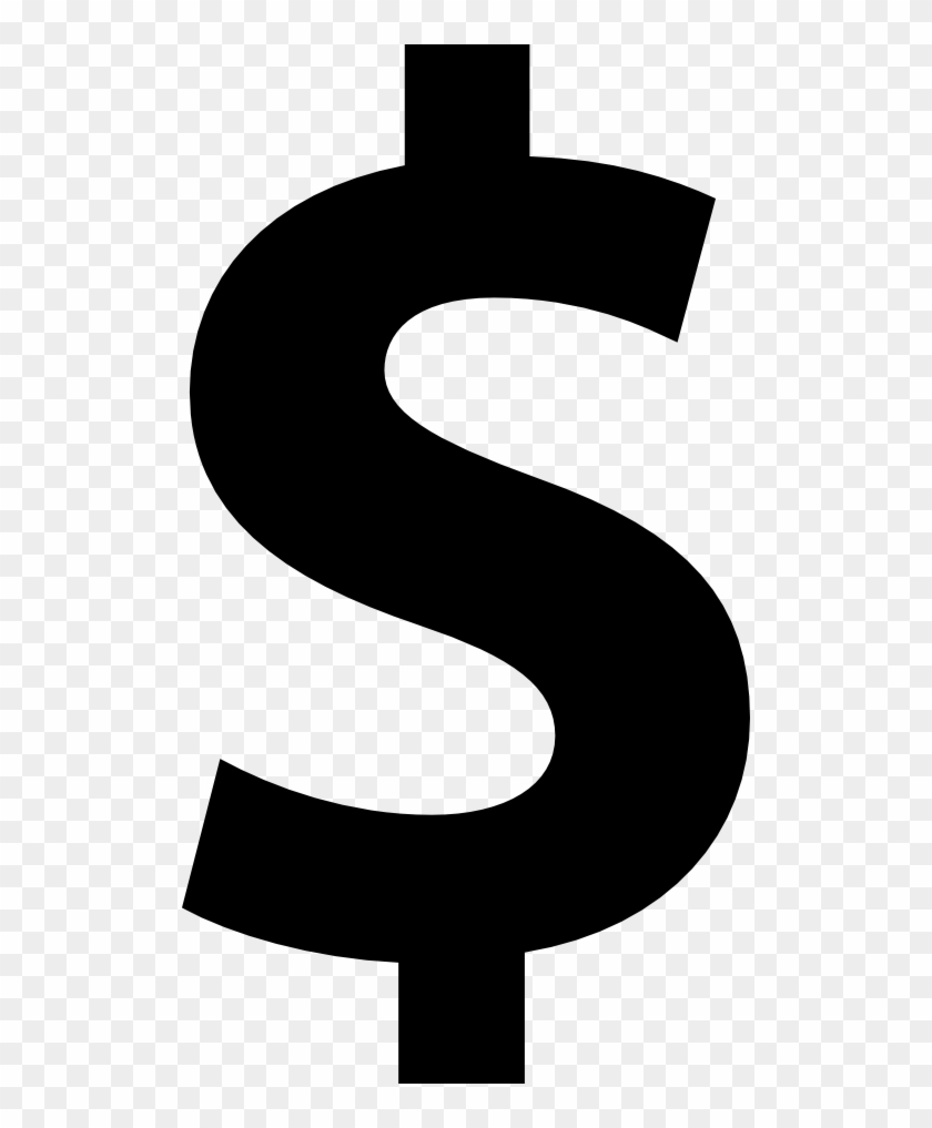 Dollar Sign Symbol Bold Text Vector - Font Awesome Dollar Sign #523937