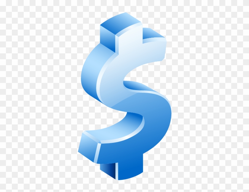 Blue Dollar Sign - Company Department Icon #523961