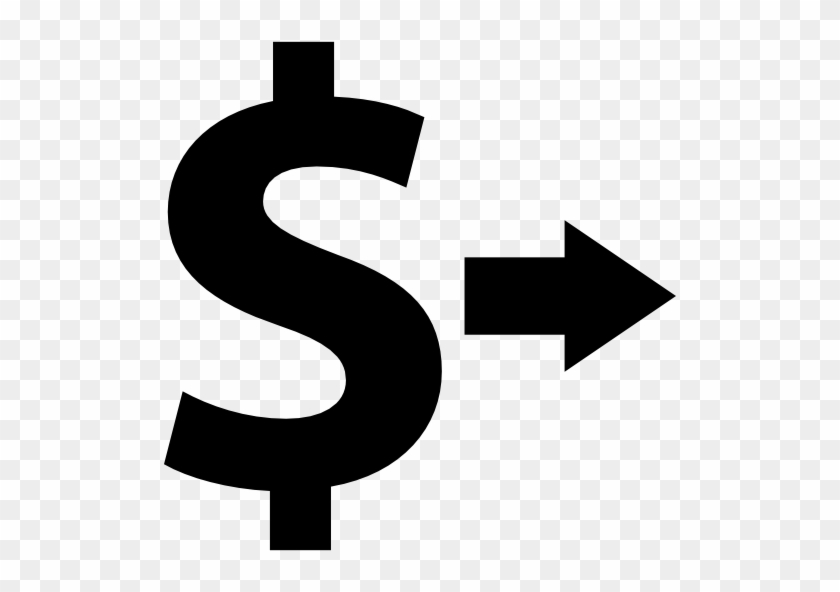 Dollar Sign With Arrow To The Right Vector - Dollar Sign Arrow #523968