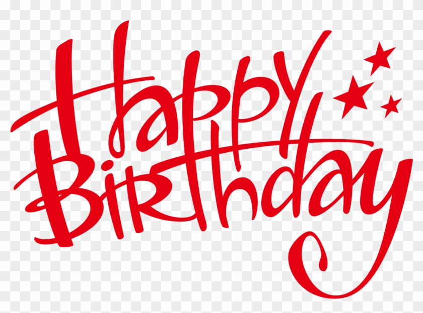 Happy Birthday Word - Happy Birthday Stylish Text #524027