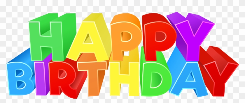 happy birthday colorful text png clip art image happy birthday png